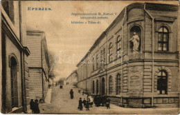 T3 1907 Eperjes, Presov; Angolkisasszonyok B. Mariae V. Leánynevelő Intézete, Háttérben A Tábor út. Fénynyomat Divald Mű - Non Classificati