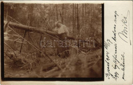 T2/T3 1904 Iglófüred, Spisská Nová Ves Kupele, Novovesské Kúpele; Kiránduló Hölgy / Hiking Lady. Photo (fl) - Sin Clasificación