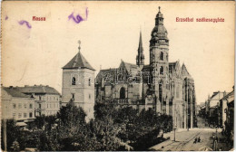 T2/T3 1911 Kassa, Kosice; Erzsébet Székesegyház. Varga Bertalan Kiadása / Cathedral (fl) - Ohne Zuordnung