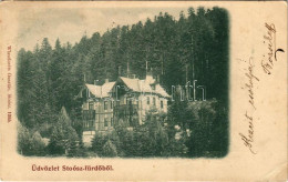 T3 1900 Stószfürdő, Stoósz-fürdő, Kúpele Stós; Mária Villa. Wlaszlovits Gusztáv Kiadása / Villa, Spa (EB) - Non Classés