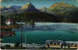 T3 1916 Tátra, Magas-Tátra, Vysoké Tatry; Csorba Tó, Villamos / Csorber-See / Tram By Strbské Pleso (EB) - Ohne Zuordnung