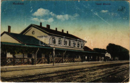 * T2/T3 Munkács, Mukacheve, Mukacevo; Vasútállomás. Vasúti Levelezőlapárusítás II. Sz. 1916. / Railway Station (EK) - Unclassified