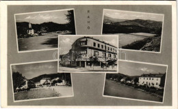 T2/T3 1943 Rahó, Rachov, Rahiv, Rakhiv; Mozaiklap, Budapest Szálló / Multi-view Postcard (EK) - Ohne Zuordnung