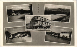 T2/T3 1943 Rahó, Rachov, Rahiv, Rakhiv; Mozaiklap, Budapest Szálló / Multi-view Postcard (EK) - Non Classificati