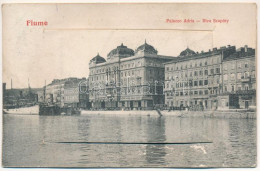 * T3 1909 Fiume, Rijeka; Palazzo Adria, Riva Szapáry / Palace And Quay. Leporello With 10 Images - W.L. Bp. 29. (felszín - Unclassified