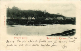 T2 1900 Károlyváros, Karlovac; Predgradje Dubovac + "FIUME-ZÁGRÁB 64 SZ." Vasúti Mozgóposta - Sin Clasificación