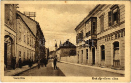 T2 1918 Varasd, Warasdin, Varazdin; Kukuljevica Ulica, Kavana Bauer / Utca és Kávéház / Street And Cafe - Sin Clasificación