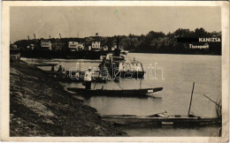 T3 1958 Magyarkanizsa, Ókanizsa, Ó-Kanizsa, Stara Kanjiza; Tisza Part, Hajók / Tisa Riverbank, Ships (EK) - Ohne Zuordnung