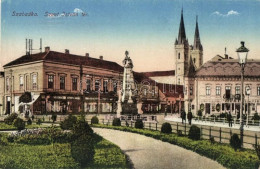 * T2 Szabadka, Subotica; Szent István Tér, Szentháromság Szobor, Gyógyszertár, Stern Adolf, Kovács üzlete / Square, Holy - Ohne Zuordnung