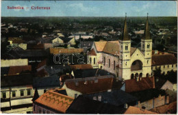 T2/T3 Szabadka, Subotica; Látkép, Templom / General View, Church (EK) - Ohne Zuordnung