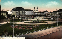 T4 1914 Szabadka, Subotica; Szent István Tér. Heumann Mór Kiadása / Square (fa) - Non Classés