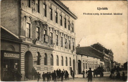 T2/T3 1907 Újvidék, Novi Sad; Fő Utca, Polgári és Kereskedelmi Iskola, Herger Ágoston Könyv és Papír Fiók üzlete / Main  - Ohne Zuordnung