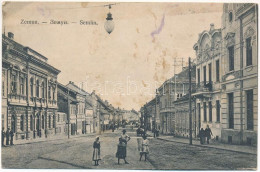 T4 1910 Zimony, Semlin, Zemun; Utca / Street (ázott / Wet Damage) - Unclassified