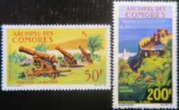 LP3972/35 - 1967 - COLONIES FRANÇAISES - COMORES - POSTE AERIENNE - N°18 à 19  NEUFS* - Poste Aérienne