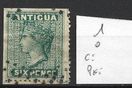 ANTIGUA 1 Oblitéré Côte 700 € - 1858-1960 Crown Colony