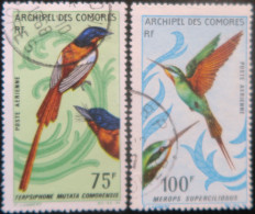 LP3972/36 - 1967 - COLONIES FRANÇAISES - COMORES - POSTE AERIENNE - N°20 à 21 Oblitérés - Posta Aerea