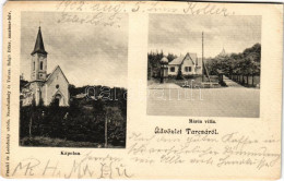 T4 1902 Tarcsa, Tarcsafürdő, Bad Tatzmannsdorf; Mária Villa, Kápolna. Frankl és Ledofszky Utóda Kiadása, Salgó Péter Ama - Non Classés