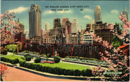 T2 1939 New York City, The English Garden Atop Radio City - Unclassified