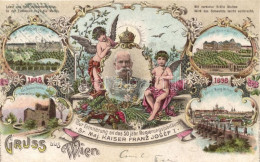 T2/T3 1899 Vienna, Wien; 50 Jährige Regierungsjubiläum Kaiser Franz Josef I. / Franz Joseph Anniversary Of Reign, Litho - Ohne Zuordnung