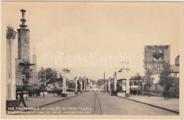 ** T1 1935 Brussels, Bruxelles; Exposition, L'allée Du Gros Tilleul / Expo, Promenade - Non Classificati