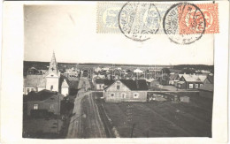 T2/T3 1928 Loimaa (?), Street View, Church. TCV Card. Photo - Non Classificati