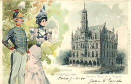 T3 Paris, Exposition Universelle / World Expo 1900 Belgian Royal Pavilon, Couple, Litho (EB) - Ohne Zuordnung