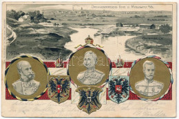 T3 1902 Myslowice, Myslowitz (Ober-Schlesien); Dreikaiserreichs Ecke. Verlag Max Pölle / Three Emperors' Corner, German- - Unclassified