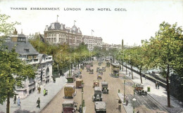 T2/T3 London, Thames Embankment, Hotel Cecil, Automobiles (EK) - Unclassified