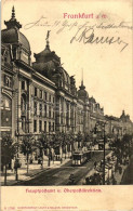 T3/T4 Frankfurt Am Main, Hauptostamt Und Oberpostdirektion / Main Post Office And The Post Directorate, Tram (wet Damage - Sin Clasificación