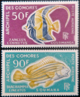 LP3972/38 - 1968 - COLONIES FRANÇAISES - COMORES - POSTE AERIENNE - N°23 à 24 NEUFS** - Poste Aérienne