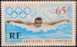 LP3972/39 - 1969 - COLONIES FRANÇAISES - COMORES - POSTE AERIENNE - N°25 NEUF* - Poste Aérienne