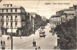 T2/T3 1930 Cagliari, Corso Vittorio Emanuele / Street View, Tram (EK) - Non Classificati