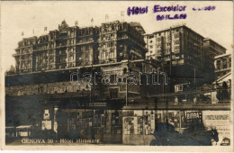 T2 1925 Genova, Genoa; Hotel Miramare, Advertising Posters, Tram - Ohne Zuordnung