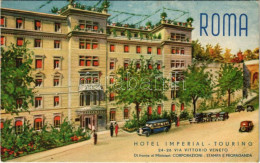 * T2/T3 Roma, Rome; Hotel Imperial Touring, Advertisement Card (non PC) (fa) - Ohne Zuordnung