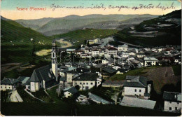 T2/T3 1911 Tesero (Südtirol), General View, Church (EK) - Ohne Zuordnung