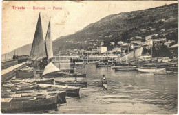 ** T2/T3 Trieste, Trieszt, Trst; Barcola, Porto / Port, Boats (EK) - Ohne Zuordnung