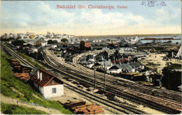 * T3 1912 Constanta, Portul / Railway Station At The Port (EK) - Non Classificati