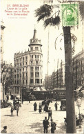 T2/T3 Barcelona, Cruce De La Calle Pelayo Con La Ronda De La Universidad / Street View, Tram, Autobus, Automobile, Mount - Zonder Classificatie