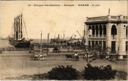 * T2/T3 Dakar, Le Port / Port, Ships, Horse-drawn Carriages (fl) - Unclassified