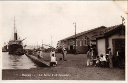 * T1/T2 Dakar, Le Mole 1 Et Douane / Posrt, Steamship, Customs, Photo - Unclassified