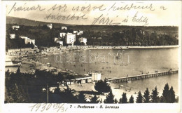 T2 1930 Portoroz, Portorose (Piran, Pirano); S. Lorenzo / Beach, Bathers - Unclassified