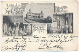 T3/T4 1899 (Vorläufer) Ivano-Frankove, Janów (Lviv, Lwów, Lemberg); Restaurant Interior With Waiters. Art Nouveau, Flora - Unclassified