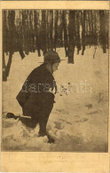 * T2 1917 Nyomolvasás A Hóban Télen. ARS Cserkész Kiadó / Abzählen Der Spuren / Hungarian Boy Scout Postcard, Track Read - Sin Clasificación