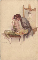 T3/T4 Italian Art Postcard, Kissing S: Bombard (fa) - Non Classificati