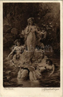 T2/T3 1920 Nymphenkönigin / Erotic Lady Art Postcard. W.R.B. & Co. Serie Nr. 3063. S: Hans Zatzka (EK) - Ohne Zuordnung