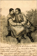 T2 1904 Romantic Couple, Folklore. Litho - Non Classificati