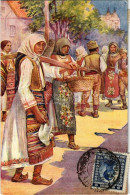 T2/T3 Seljanka Na Beogradskoj Pijaci / Peasant Woman At The Belgrade Market, Folklore Art Postcard (EK) - Ohne Zuordnung