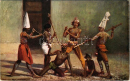 * T2/T3 Calcutta, Devil Dancers. Native Life In India. Raphael Tuck & Sons' "Oilette" Postcard 7408. Folklore Art Postca - Ohne Zuordnung