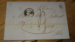 Ardeche, Lettre Cachet De Privas Origine Rurale K (St Julien St Alban) - 1847  ............. PHI .......... E4-56 - Sin Clasificación