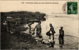 T1 1908 Puiseurs D'eau Au Lac Victoria Nyanza / At Viktoria Lake, Water Carriers, African Folklore, TCV Card - Non Classés